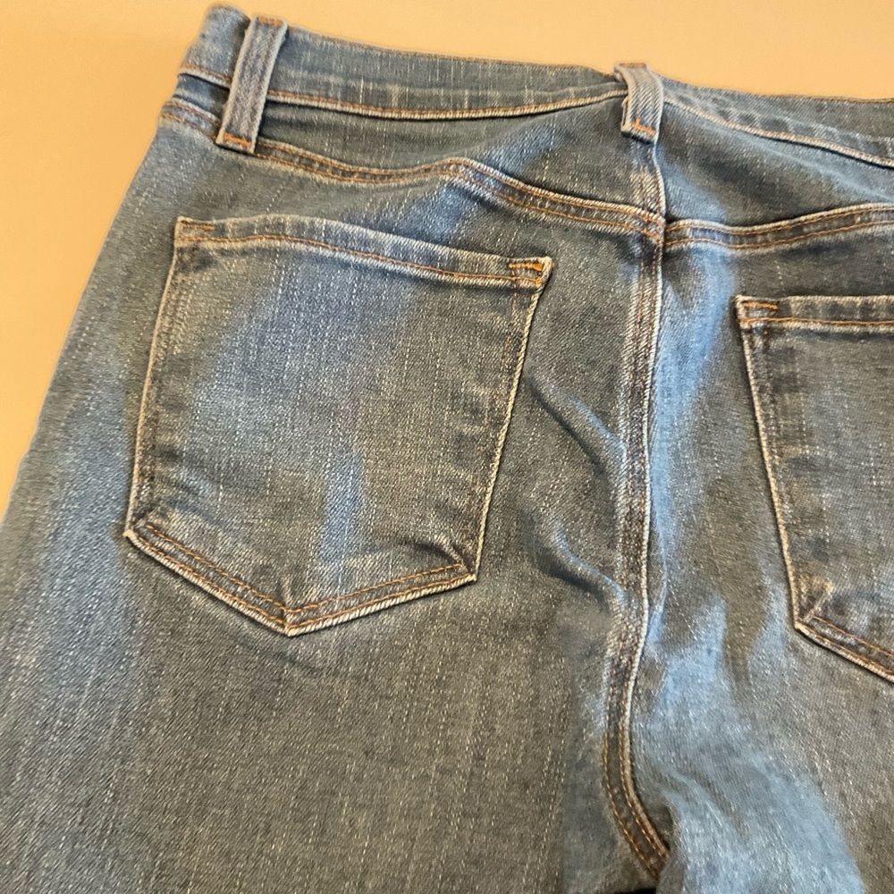 J Brand High Rise Blue Denim Flare Leg Jeans with Stretch, Size 26 - Picture 13 of 16